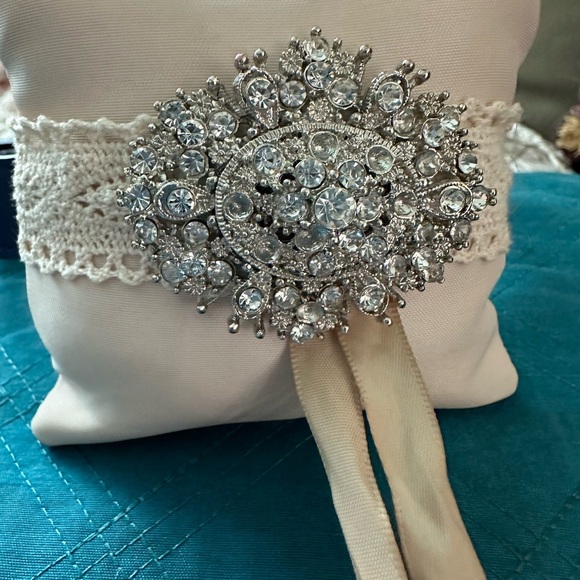 Dog wedding ring bearer collar XXL blue - Picture 2 of 5